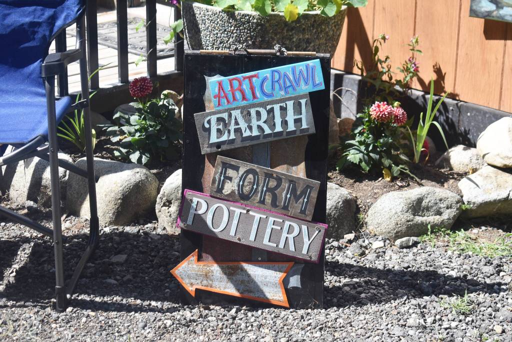 Signage at the Hope Art Crawl in 2024. (Kemone Moodley/ Hope Standard file)