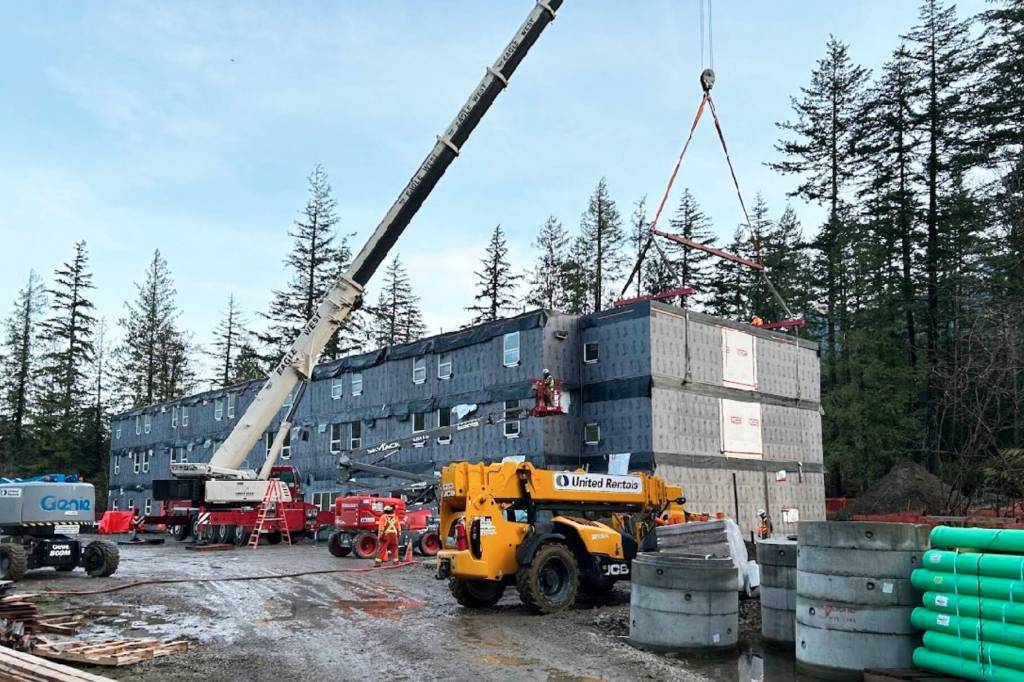 Construction on the 56-bed supportive housing project in Hope should be completed in October 2026 says senior staff for Cedar Strong Prevention & Intervention Society. (Buttcon/Cedar Strong Prevention & Intervention Society/Facebook)