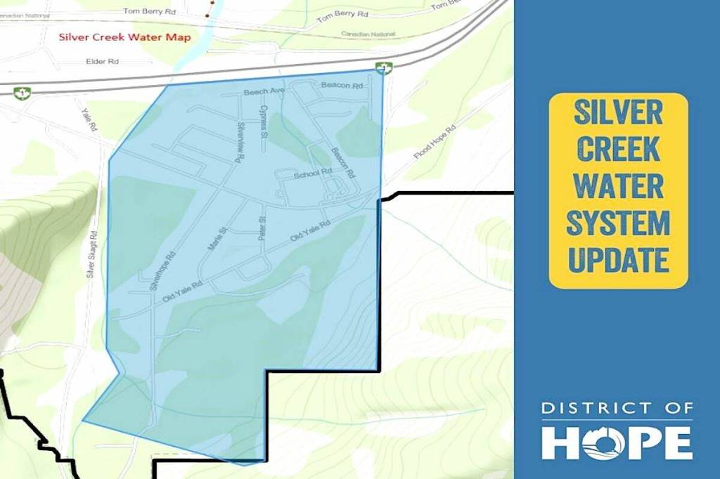Silver Creek residents were notified of water system impacts after a valve replacement on March 6, 2026. (District of Hope)